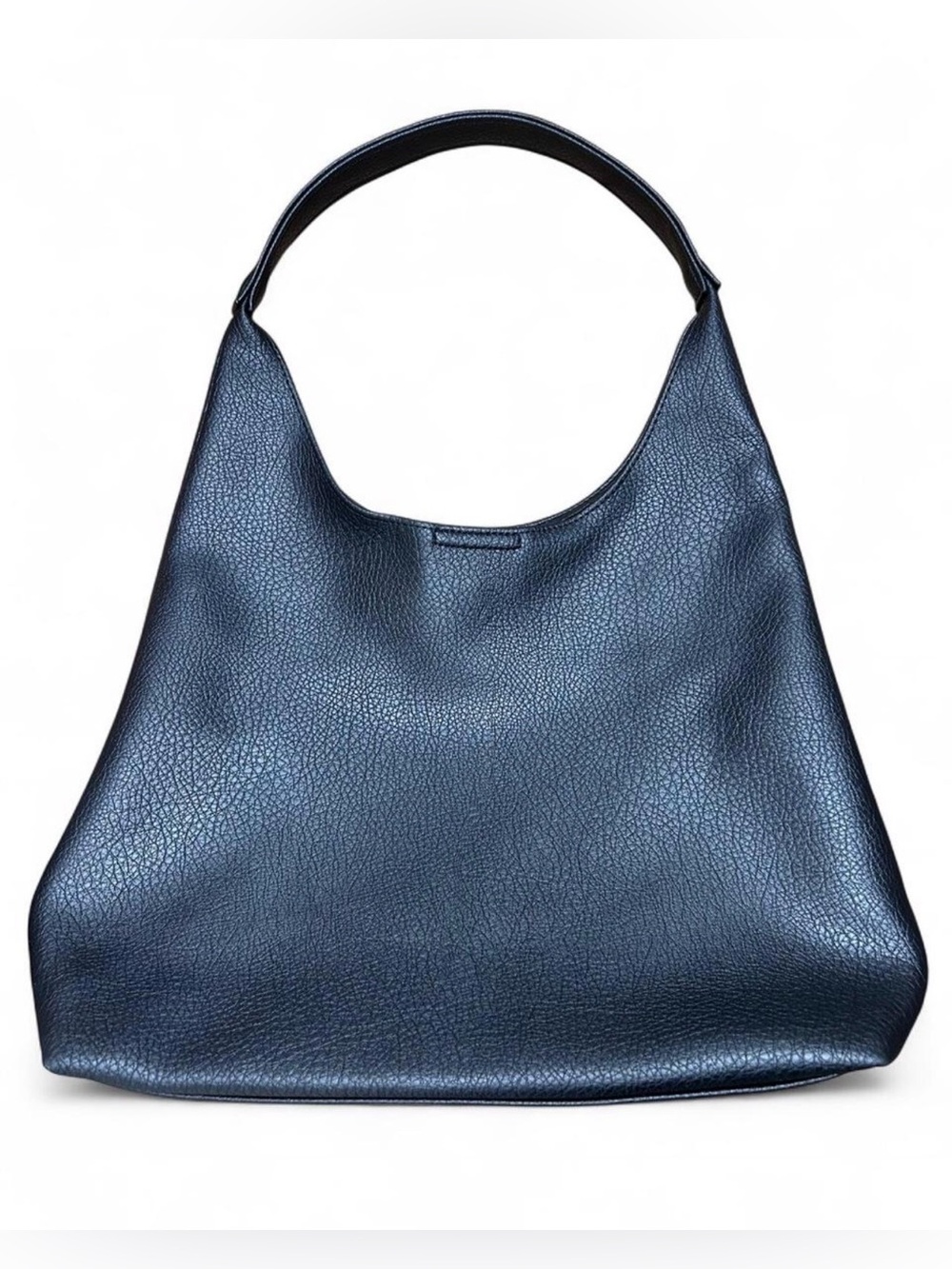 Black Hoxis Vegan Leather Slouchy Hobo Bag | Soft Pebbled Shoulder Purse